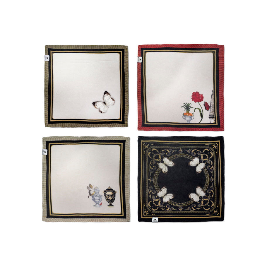 Napkin Sets - Butterflies & Birds Cocktail (Set of 4)