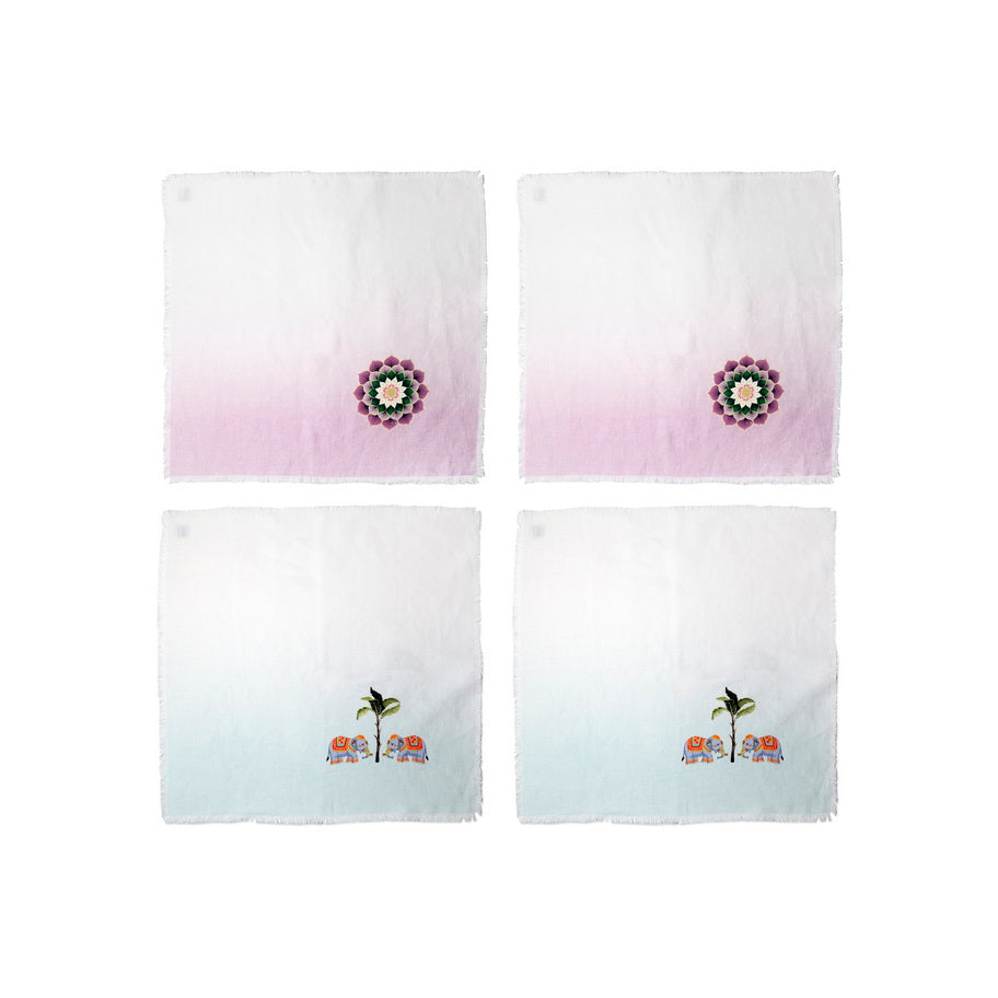 Napkin Sets - India Inspired Cocktail (Set of 4)