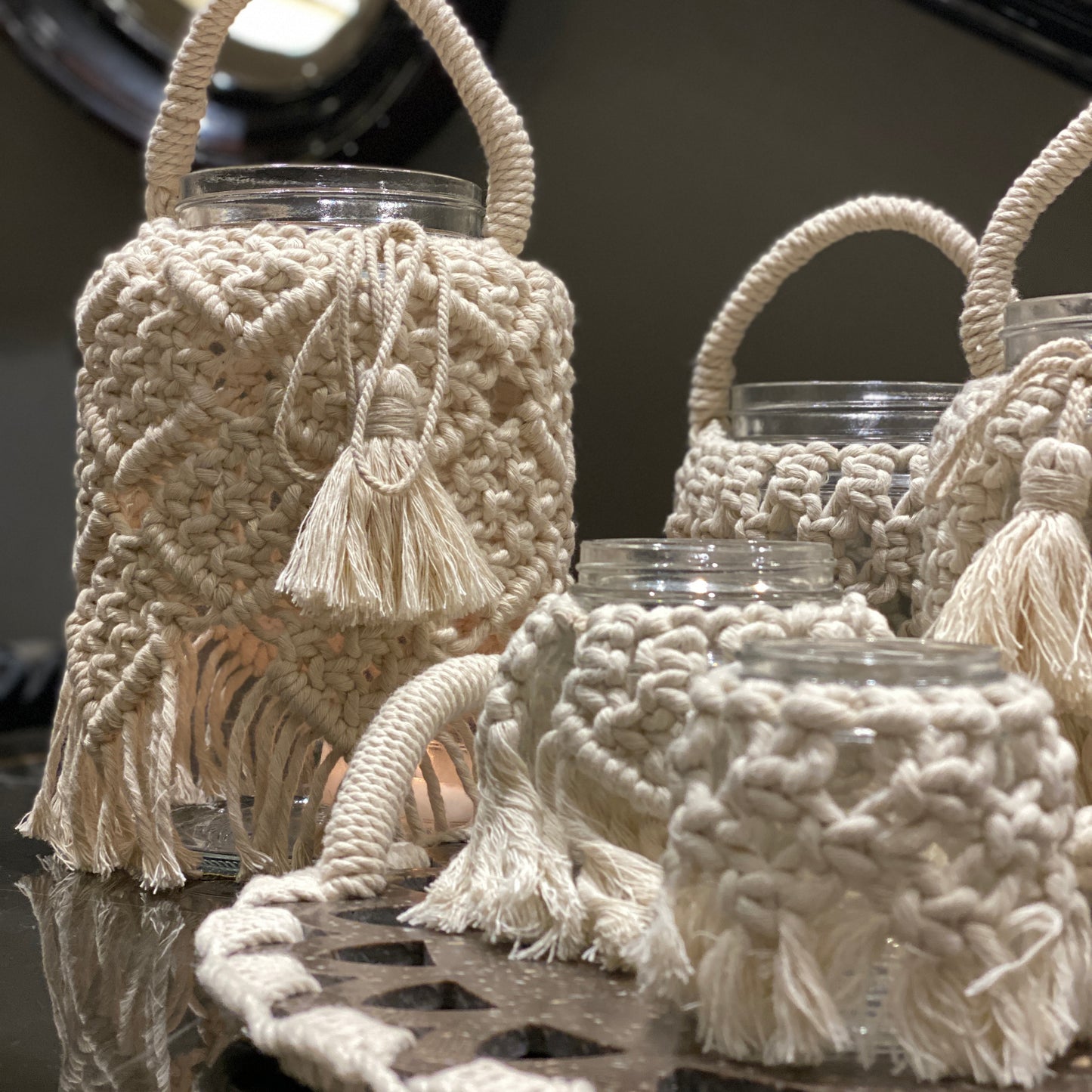Tableware - Picnic Macrame Jars Dune