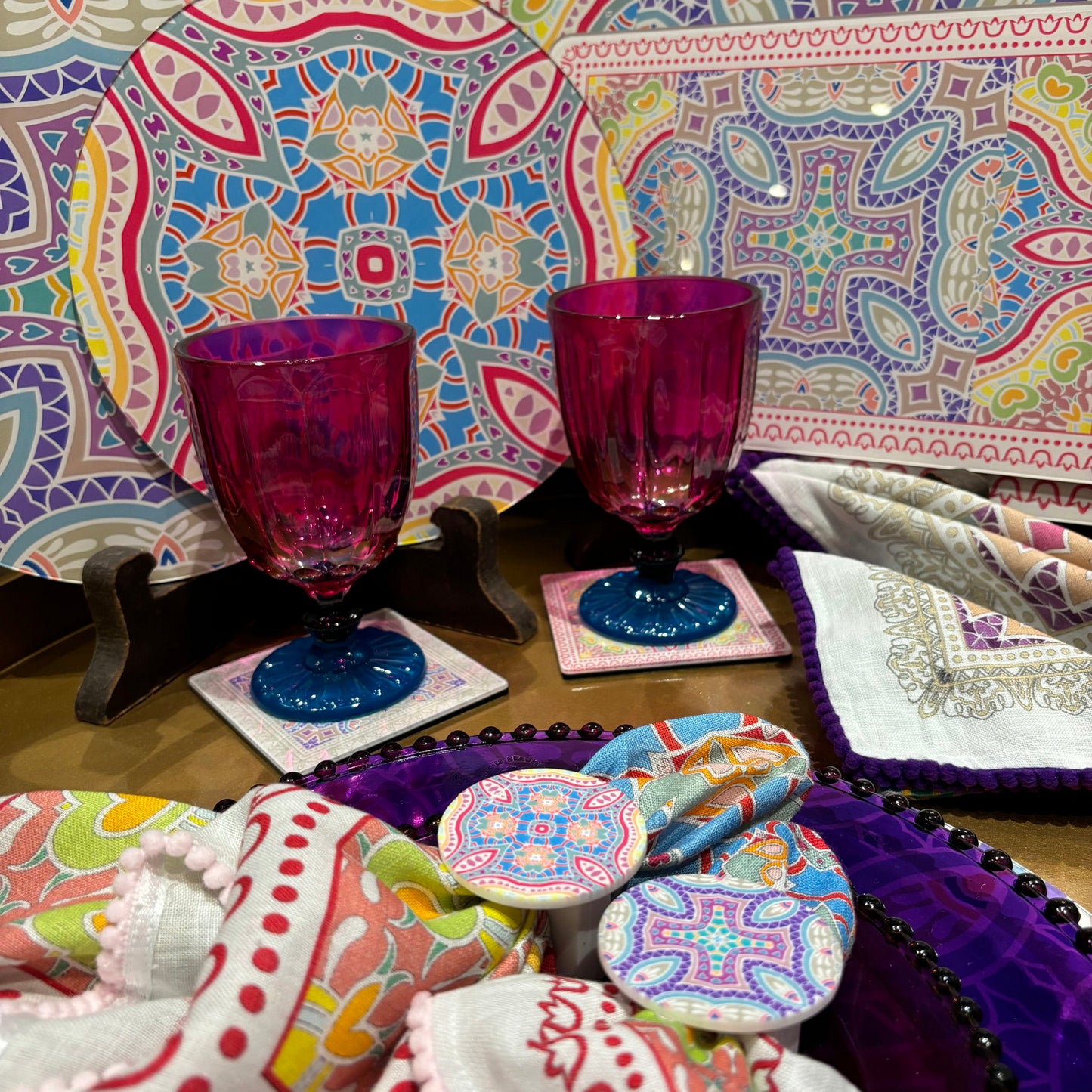 Napkin Sets - Mandala Nala Frost Rings (Set of 4)