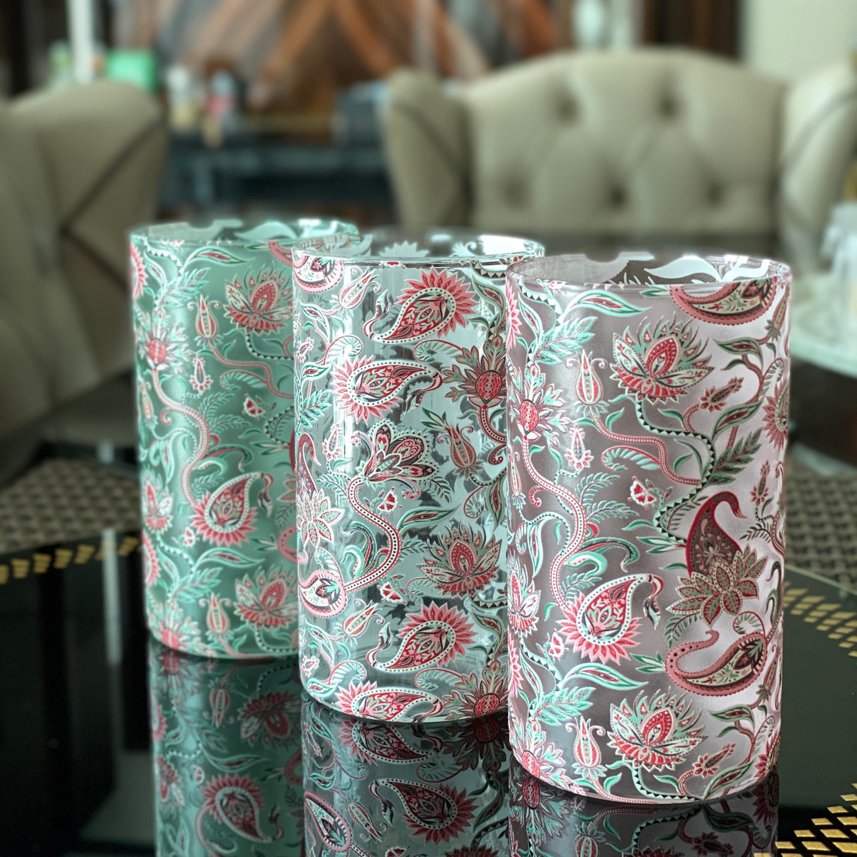 Glasses - Paisely Sheila (Set of 6)