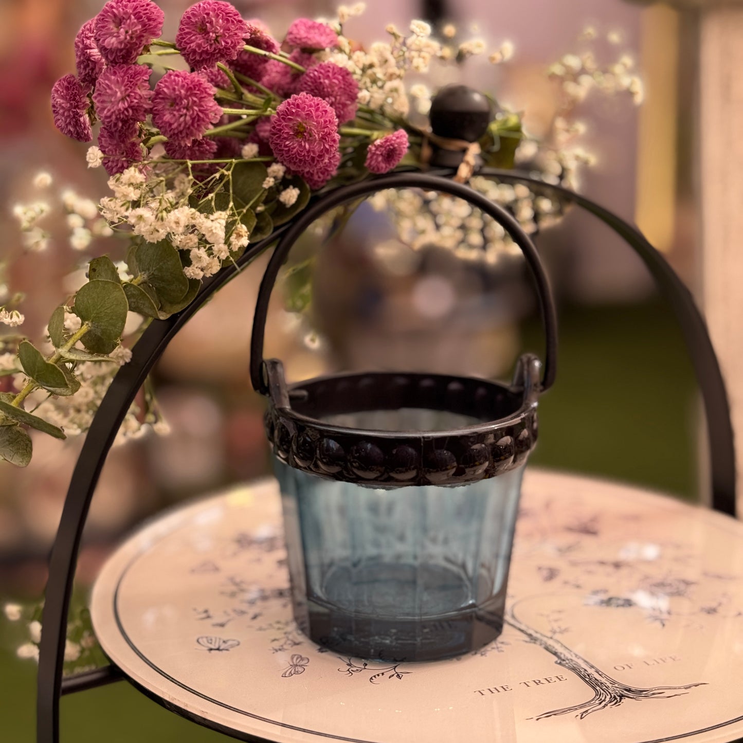 Mini Table Essentials - Dotted Bucket Smoky (Set of 4)