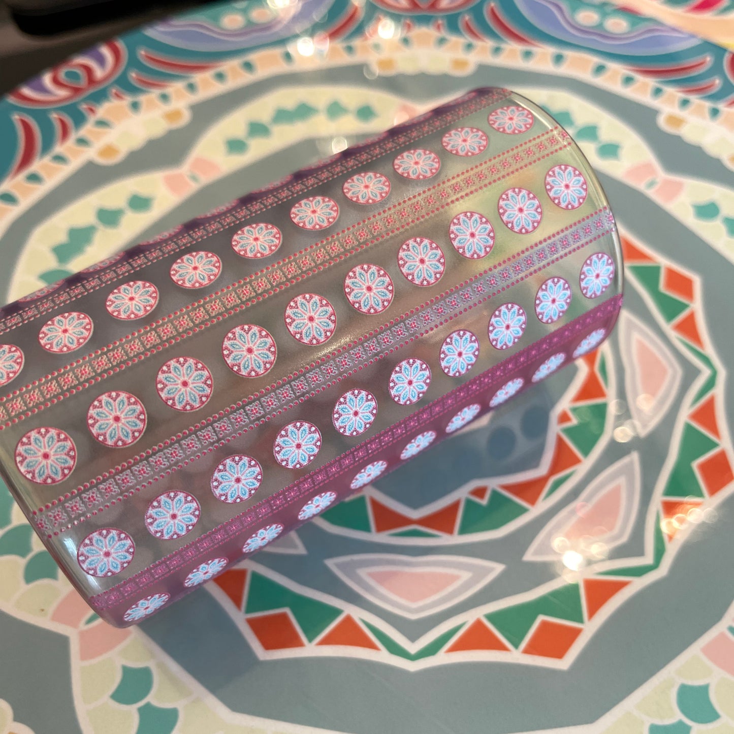 Glasses - Mandala Circle Black Tall (Set of 6)