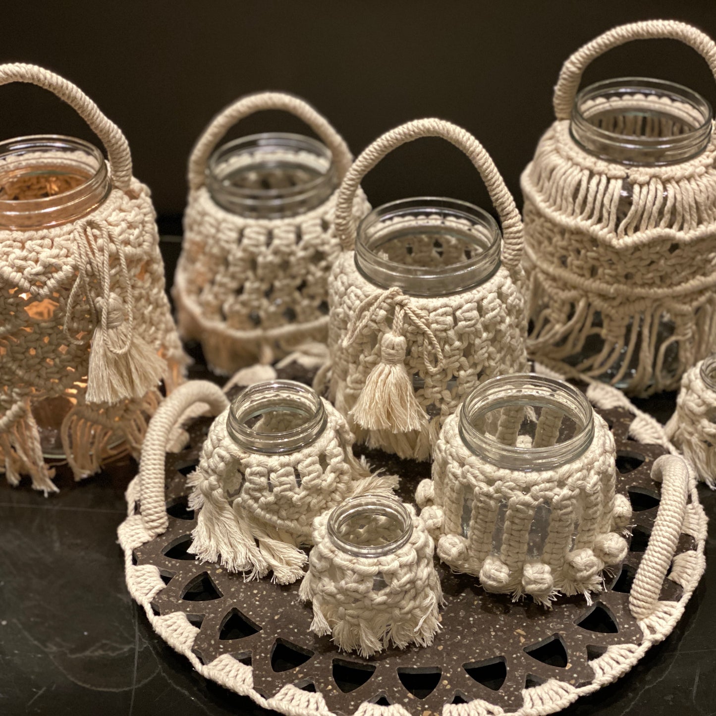Tableware - Picnic Macrame Jars Dew