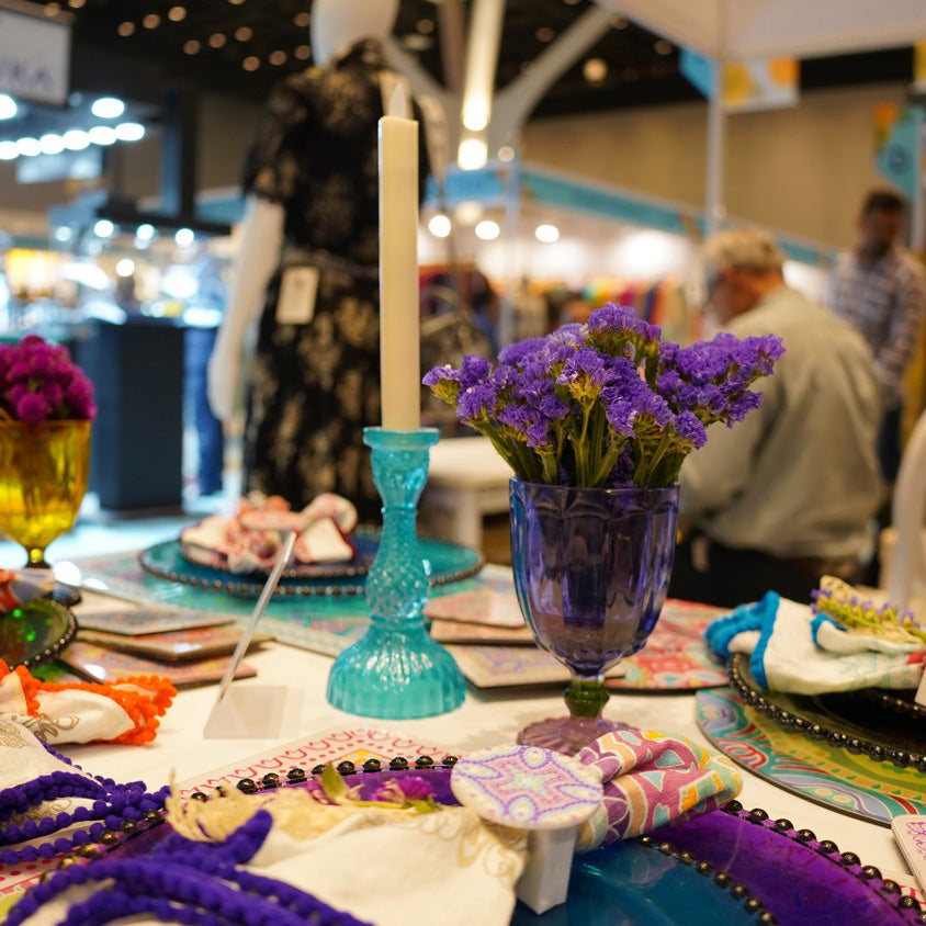 Glasses - Dotted Multicolour (Set of 4)