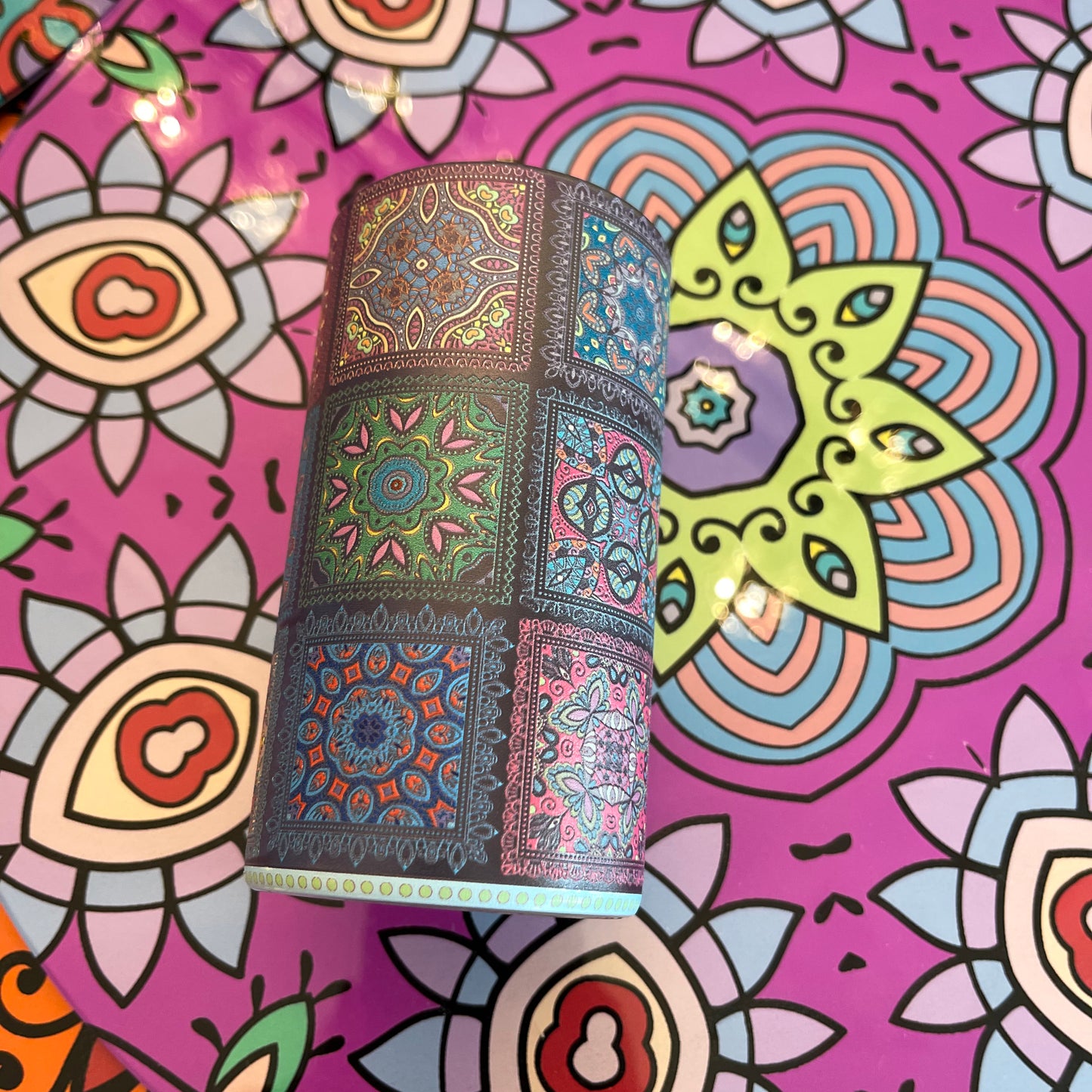 Glasses - Mandala Mix Black Tall (Set of 6)