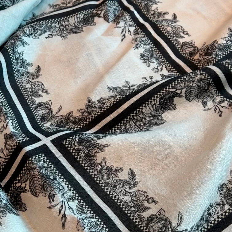 Napkin Sets - Flora Fauna Flower Border Cocktail (Set of 4)