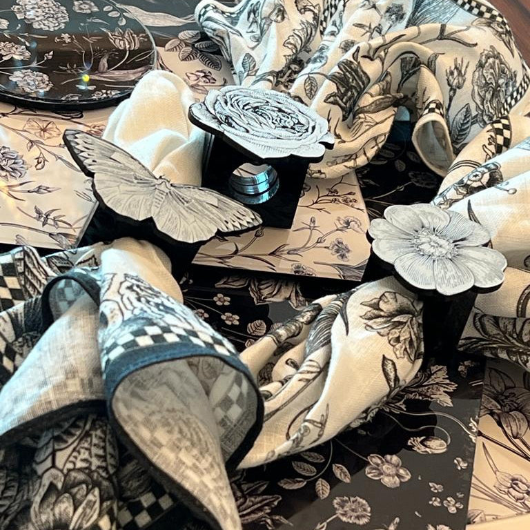 Napkin Sets - Flora & Fauna Flower Rings (Set of 4)