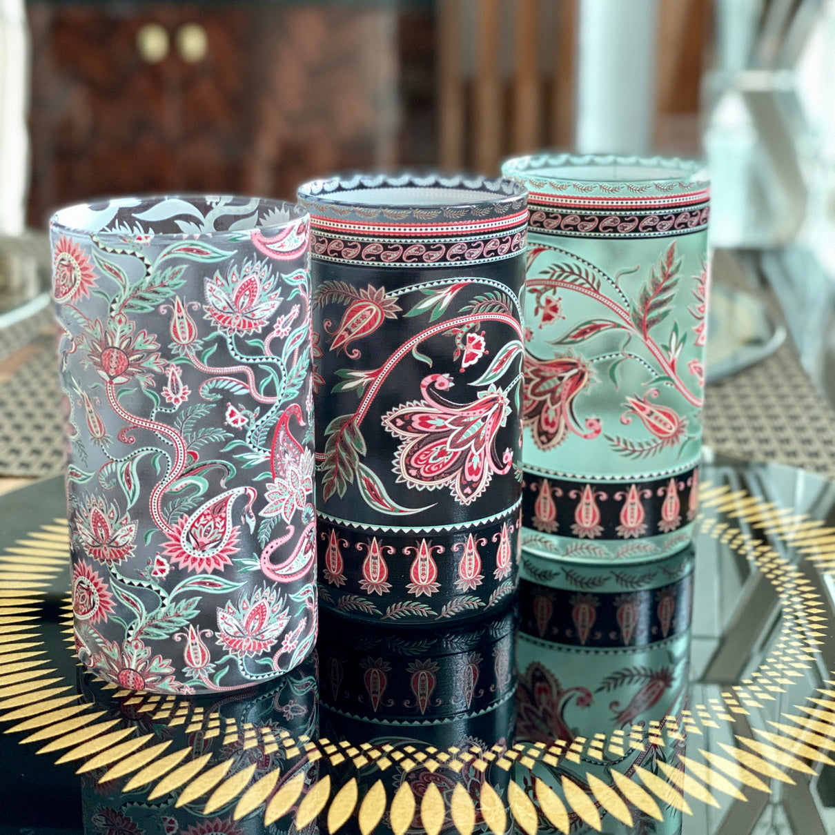 Glasses - Paisely Sheila (Set of 6)