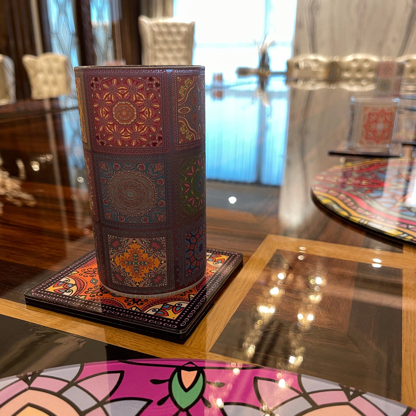 Glasses - Mandala Mix Black Tall (Set of 6)