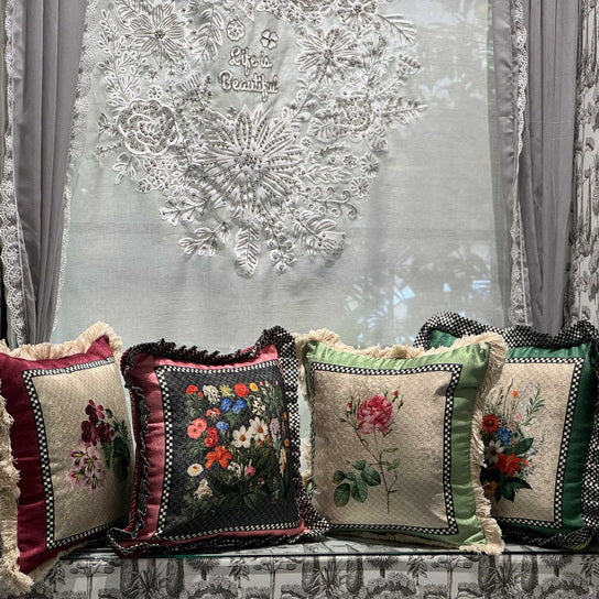 Cushion Covers - Botanical Pleated (Set of 6)