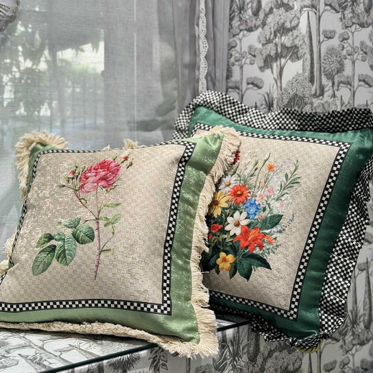 Cushion Covers - Botanical Fringe (Set of 6)
