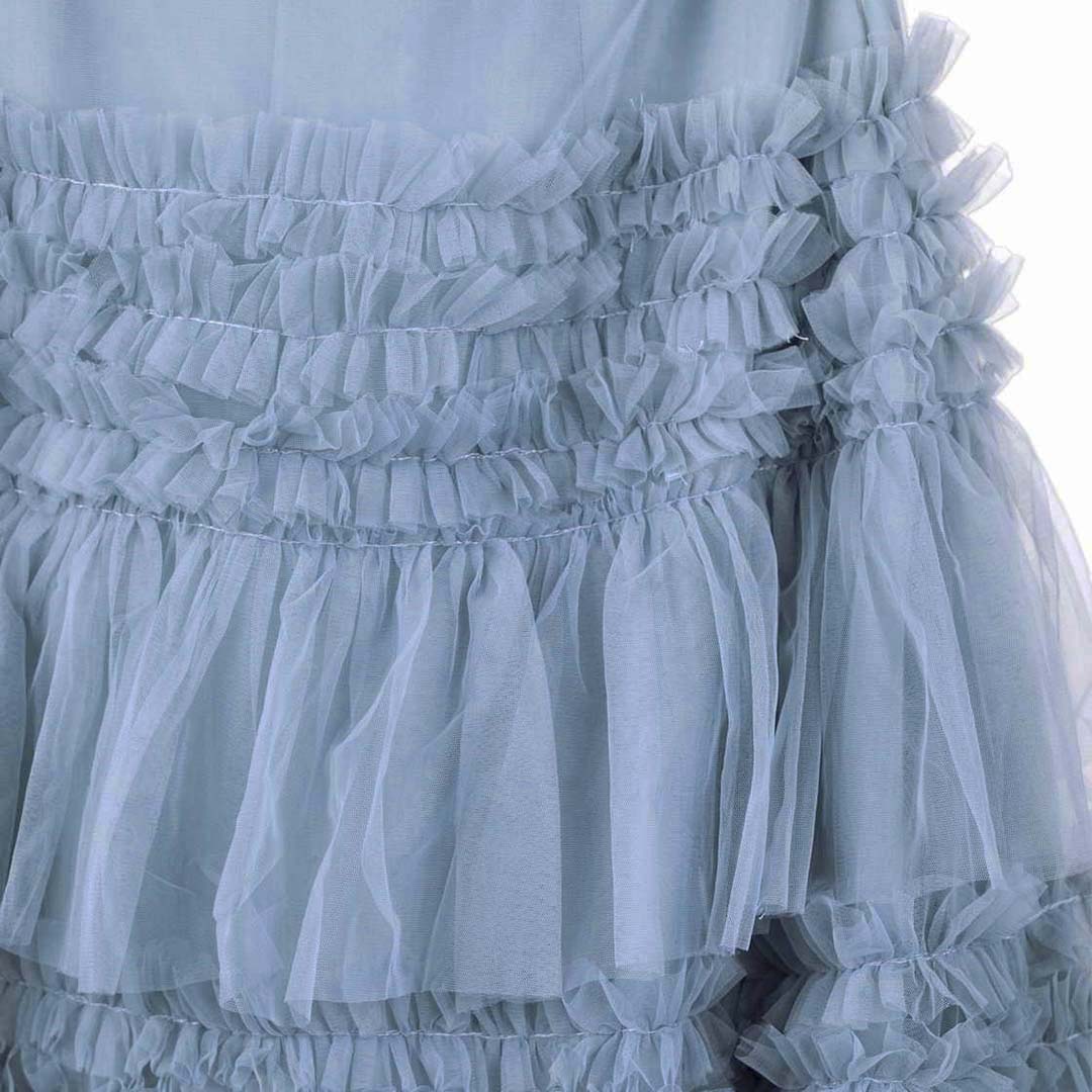 Classic - Net Frilly Skirt Grey