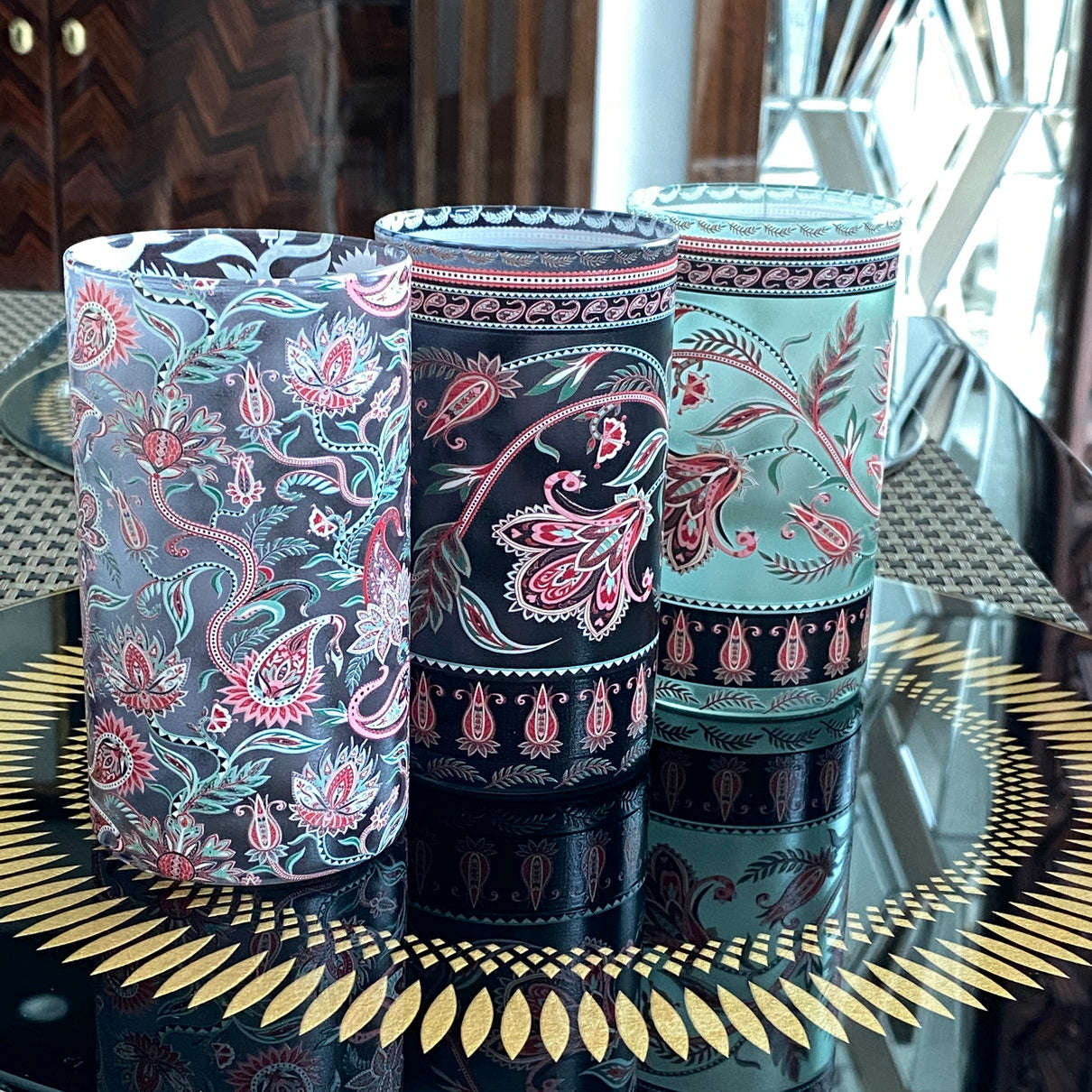 Glasses - Paisely Gaia (Set of 6)