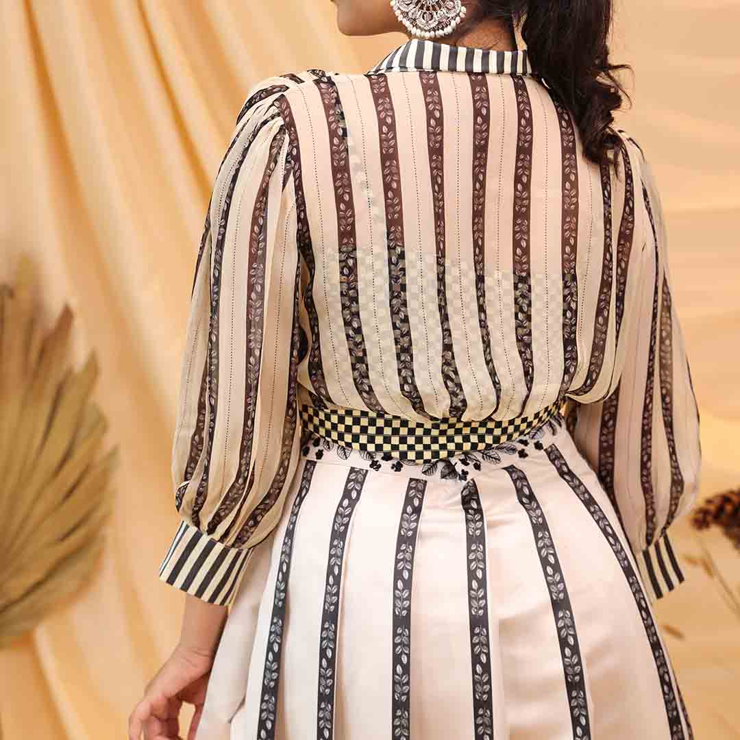 Flora & Fauna - Tie Up Sheer Top