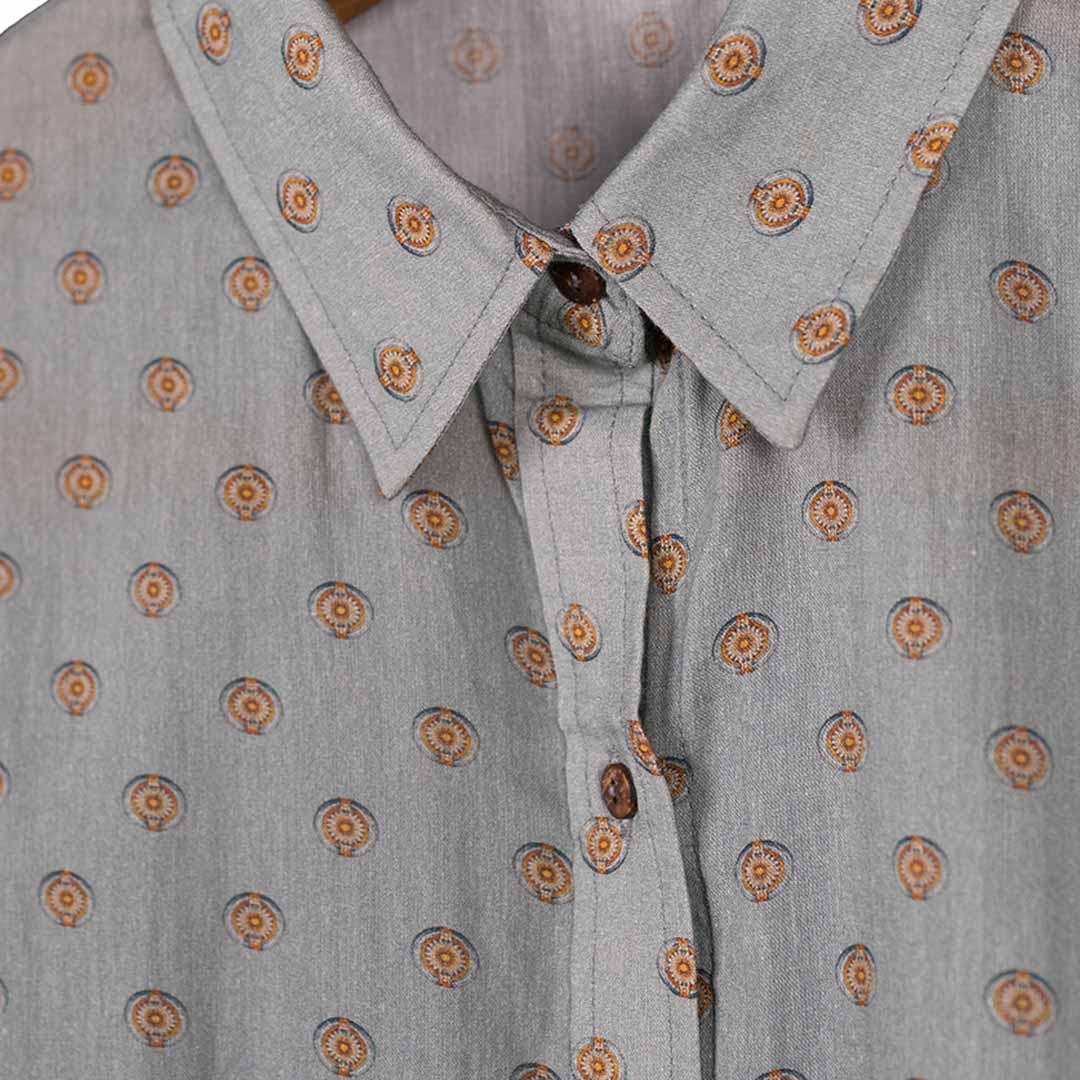 The Explorer - World Map Shirt Blue