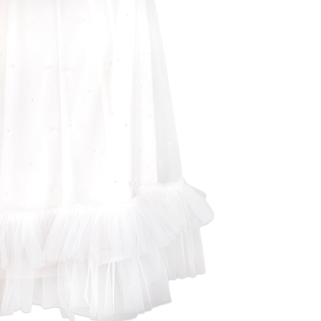 Classic - Pearl Net Skirt White