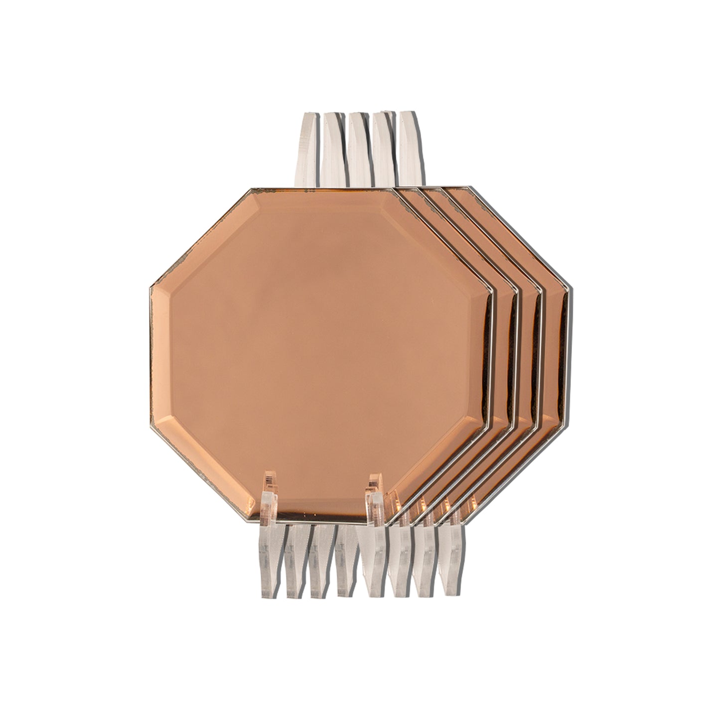 Coasters - Signature Rose Gold Octagon (Set of 4)