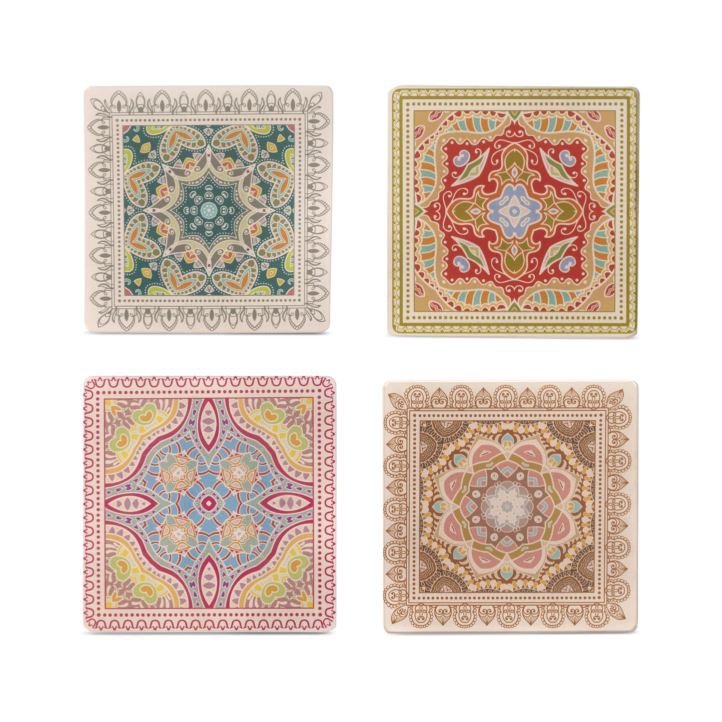 Coasters -  Mandala Nala Frost (Set of 4)