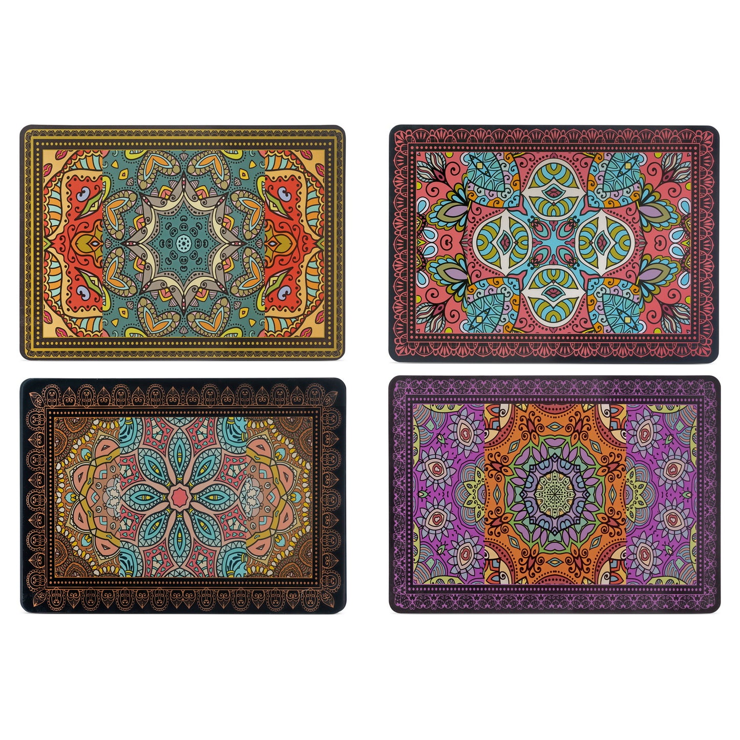 Placemat - Mandala Lena Black (Set of 4)