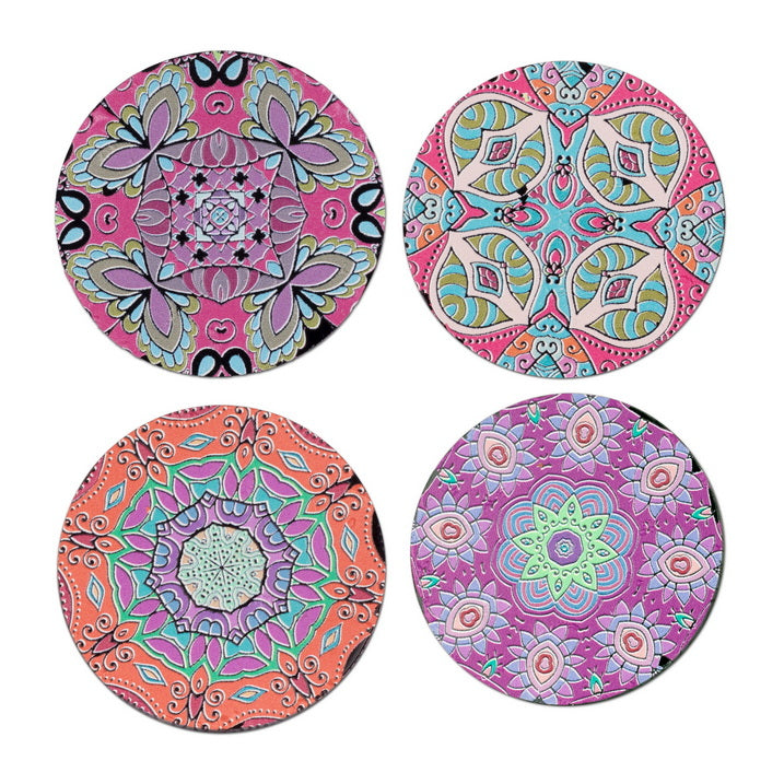 Napkin Sets - Mandala Obasi Black Rings (Set of 4)