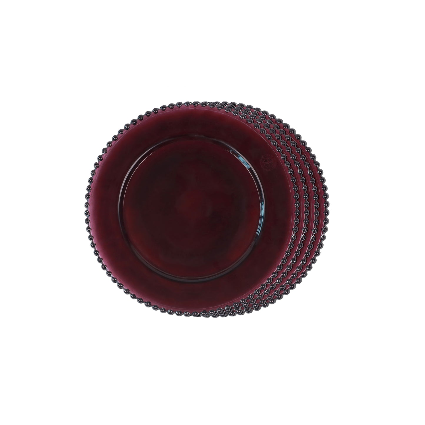 Quarter Plates - Dotted Dark Brown (Set of 4)