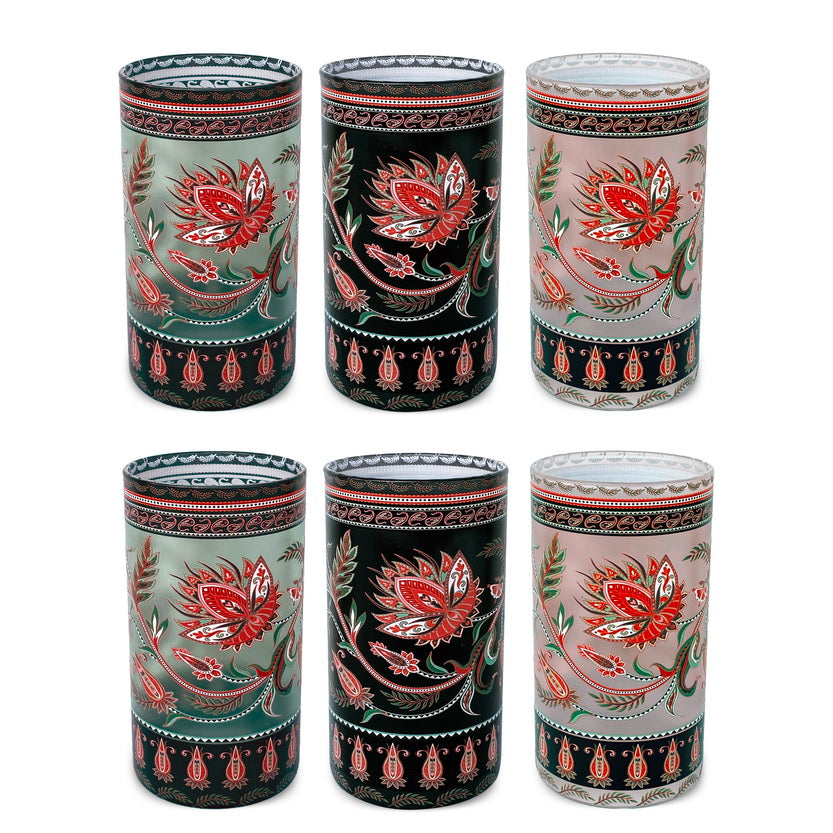 Glasses - Paisely Gaia (Set of 6)