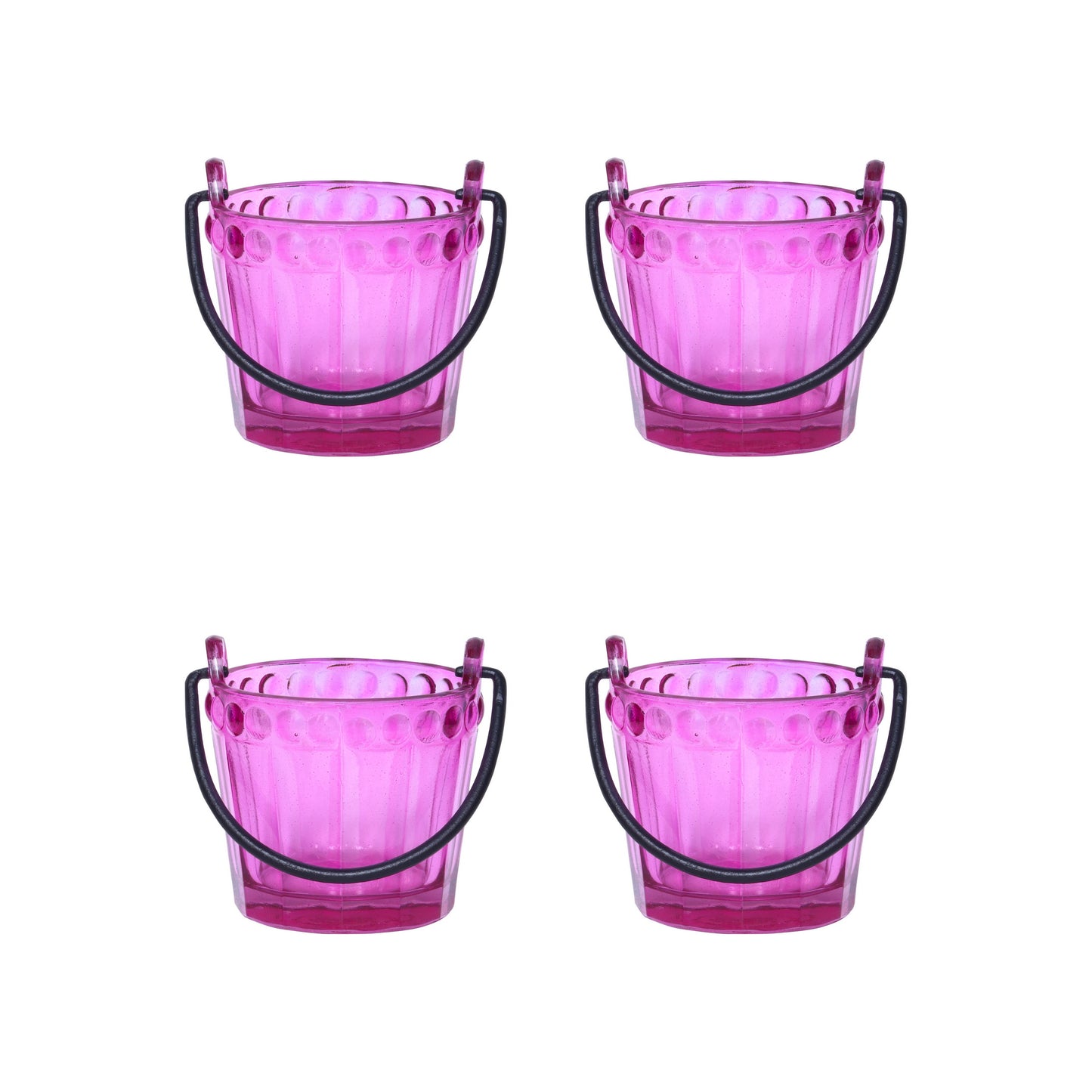 Mini Table Essentials - Dotted Bucket Pink (Set of 4)