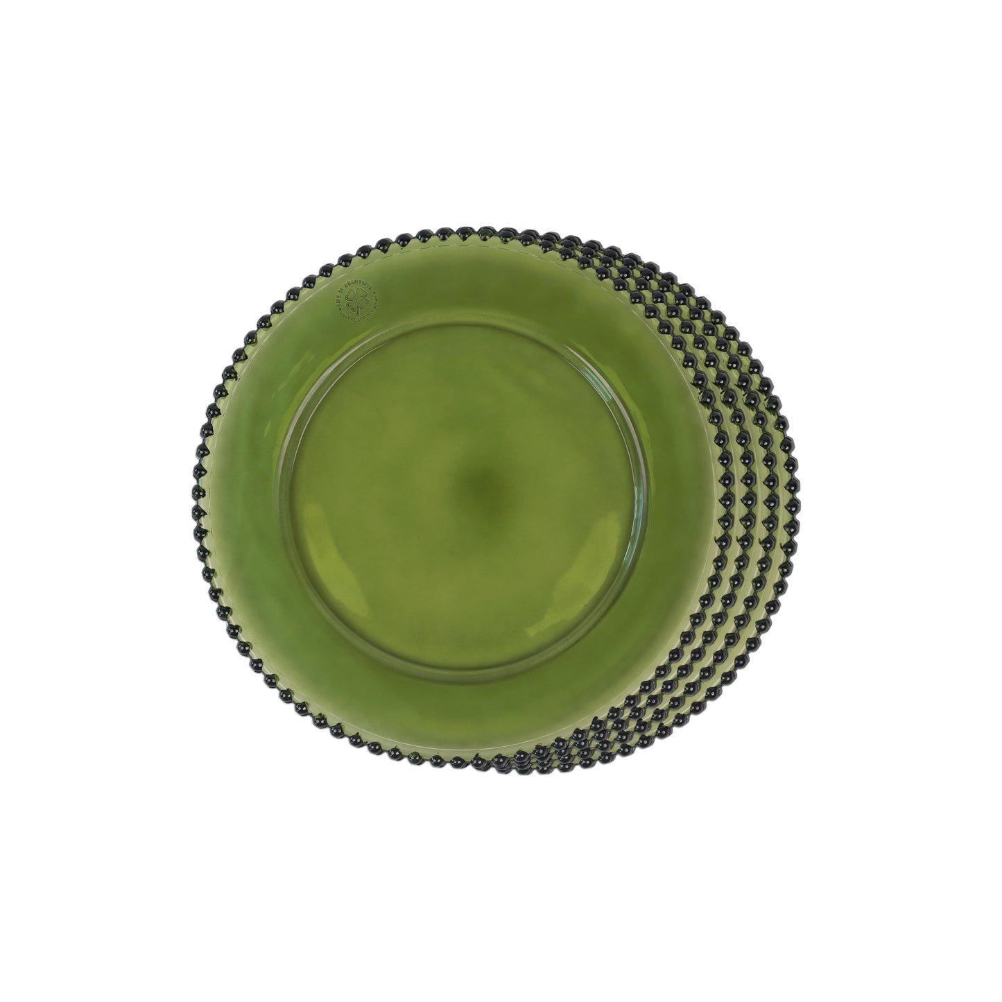 Quarter Plates - Dotted Mint Green (Set of 4)