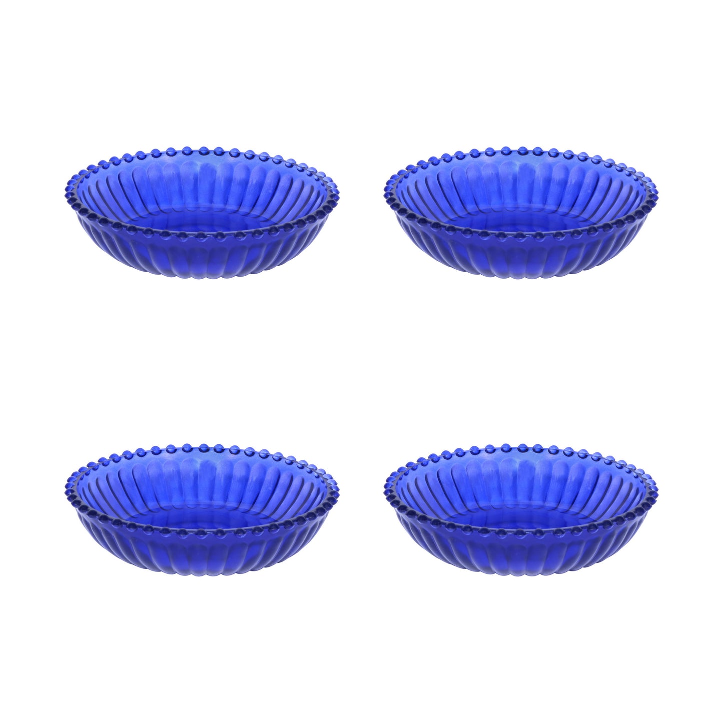 Mini Table Essentials - Dotted Nibbler Royal Blue (Set of 4)