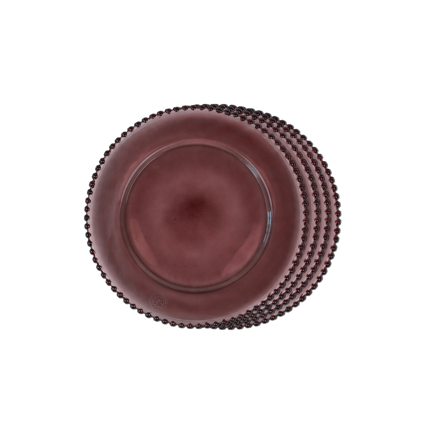 Quarter Plates - Dotted Light Brown (Set of 4)