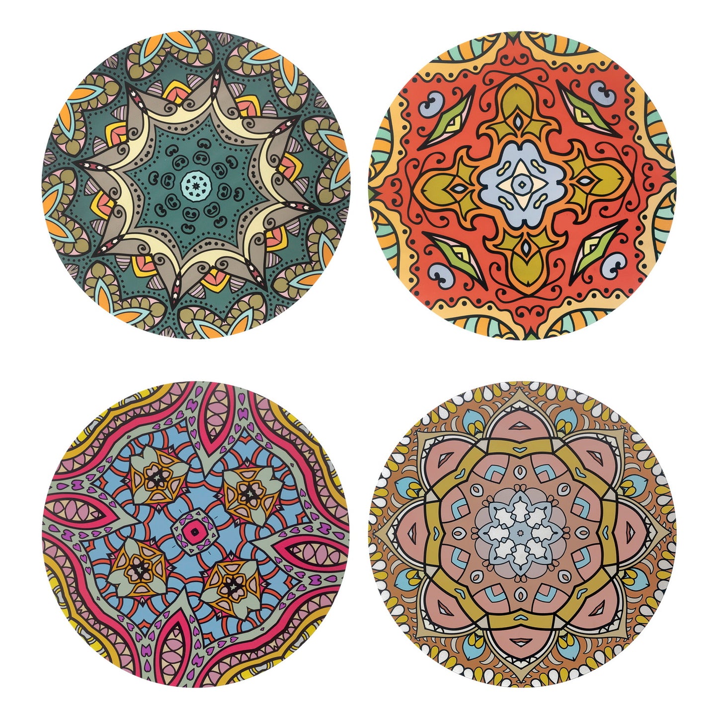 Placemat - Mandala Kirost Black (Set of 4)