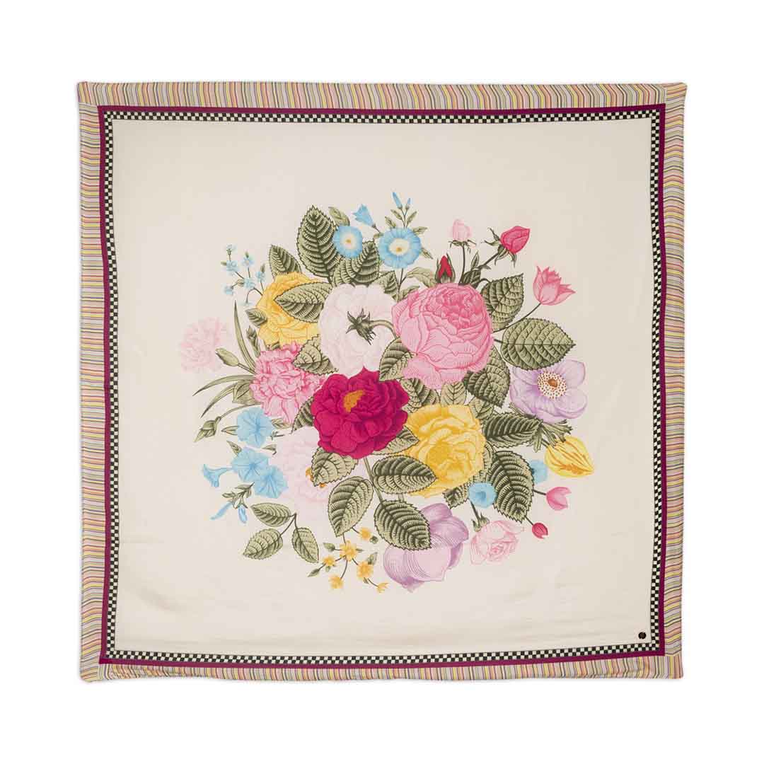 Silk Habutai - Flower Bunch Pastel