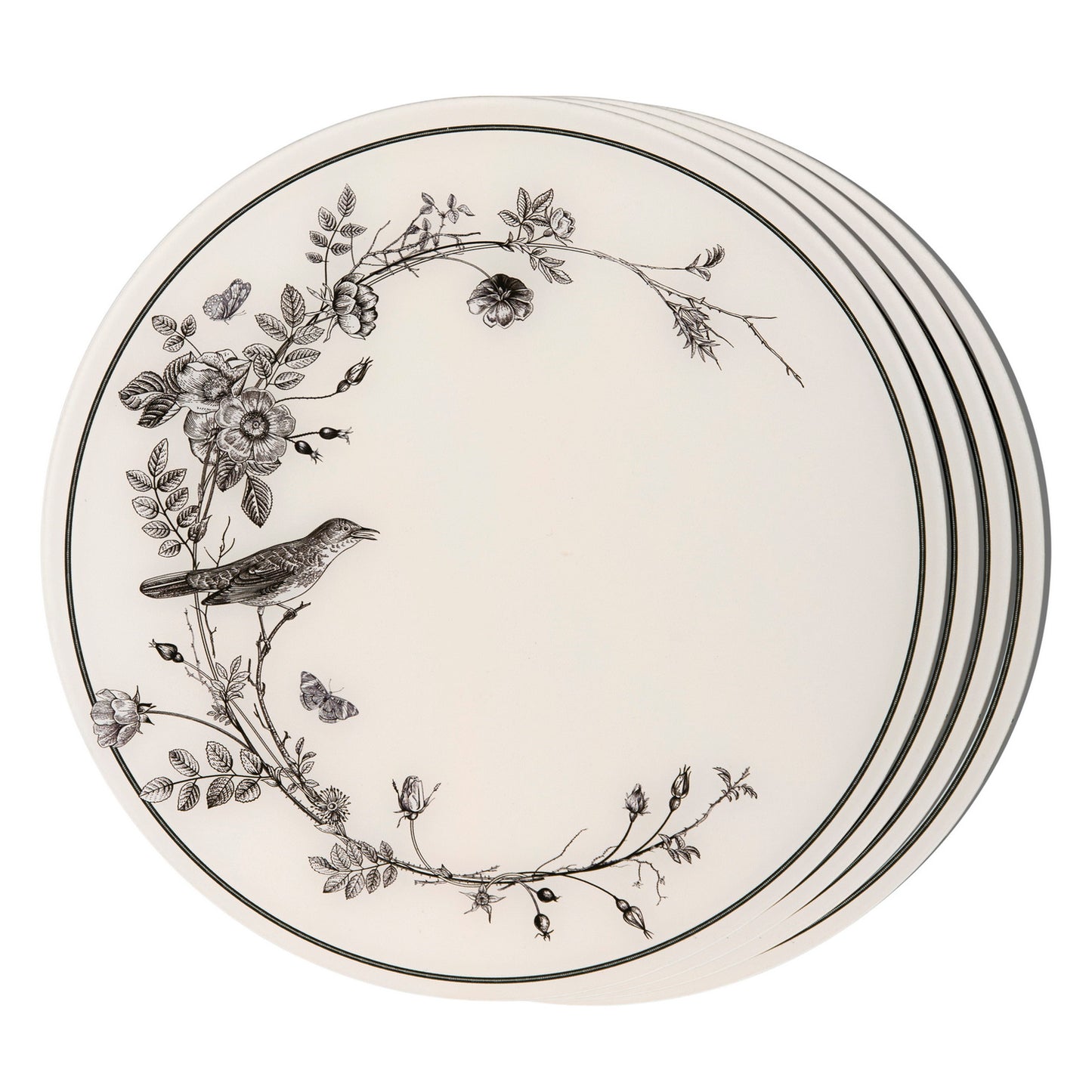 Placemat - Flora & Fauna Round Bird Arch (Set of 4)