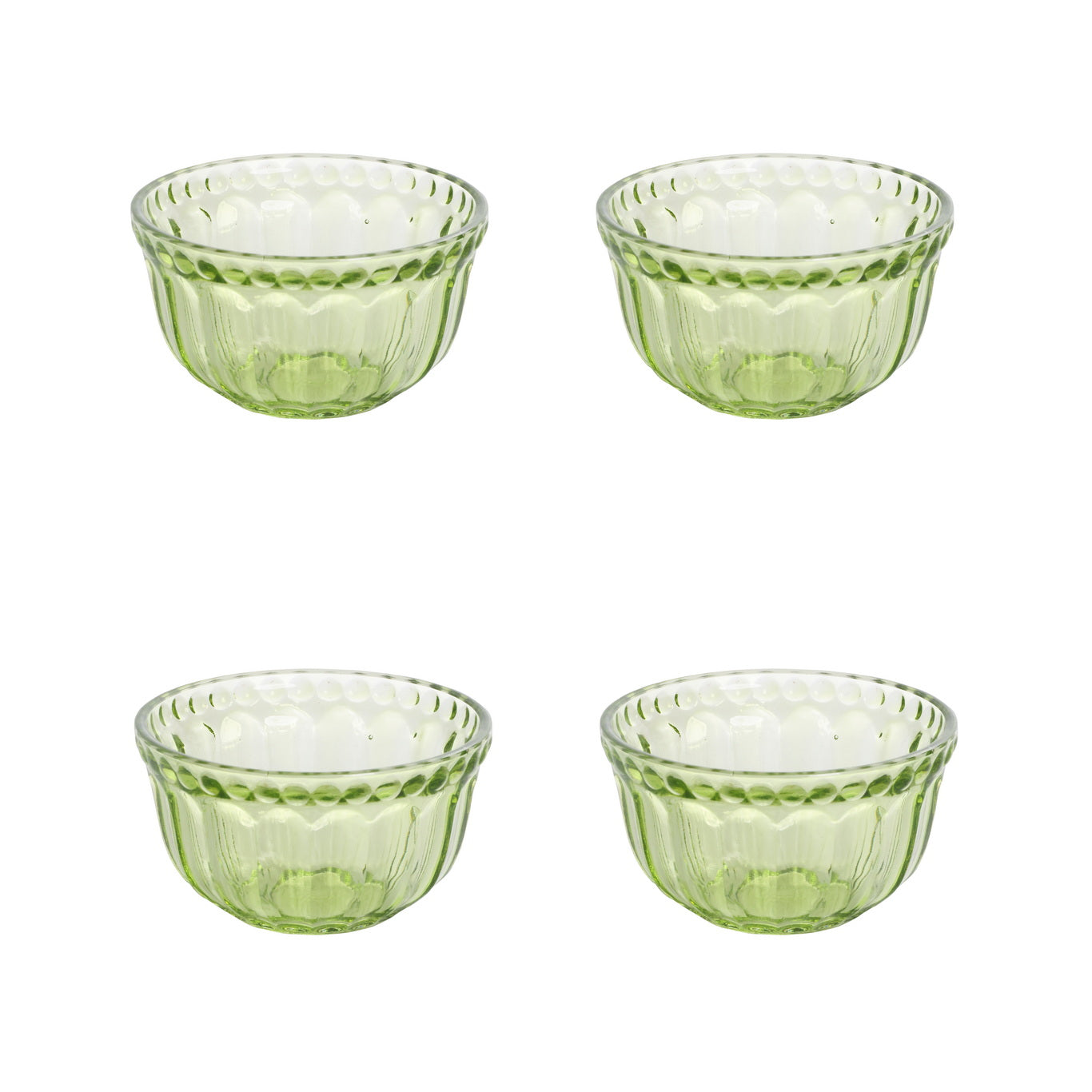 Mini Table Essentials – Dotted Soup Bowl Olive (Set of 4)
