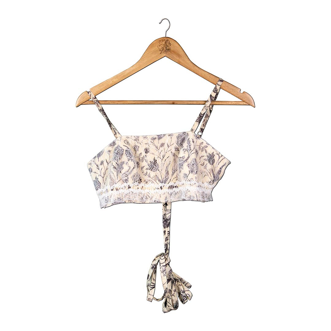 Flora & Fauna - Lace Tube Top
