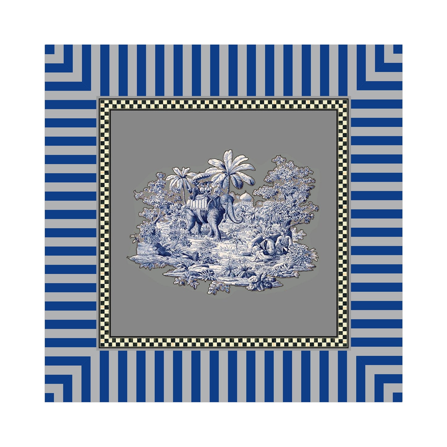 Platters - Blue Elephant Daisy Blue