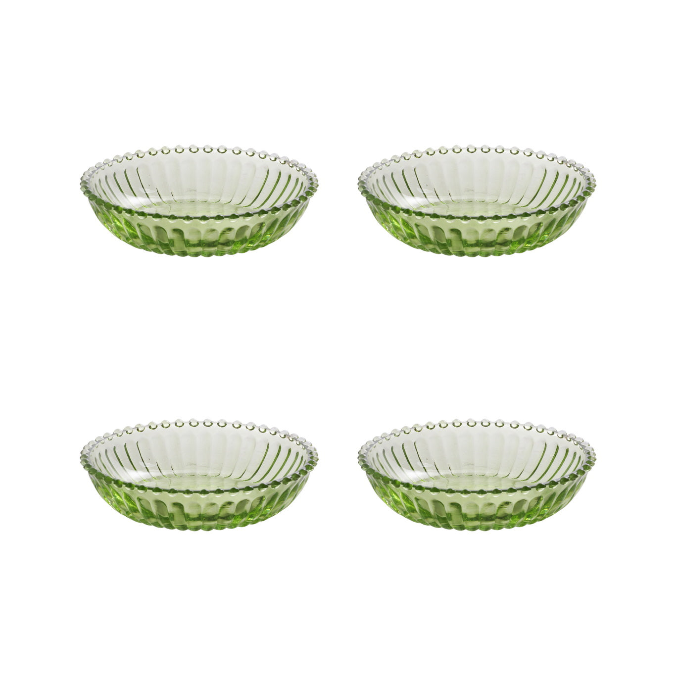 Mini Table Essentials – Dotted Nibbler Olive (Set of 4)