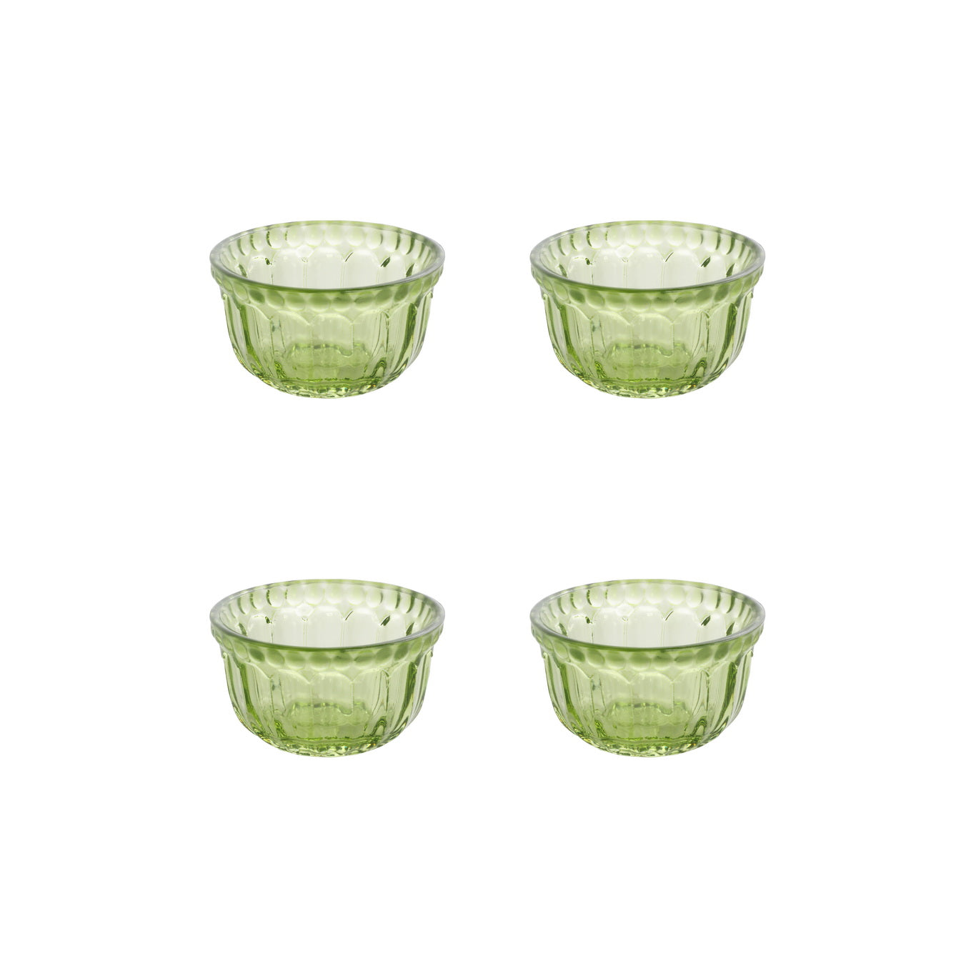 Mini Table Essentials – Dotted Mini Bowl Olive (Set of 4)