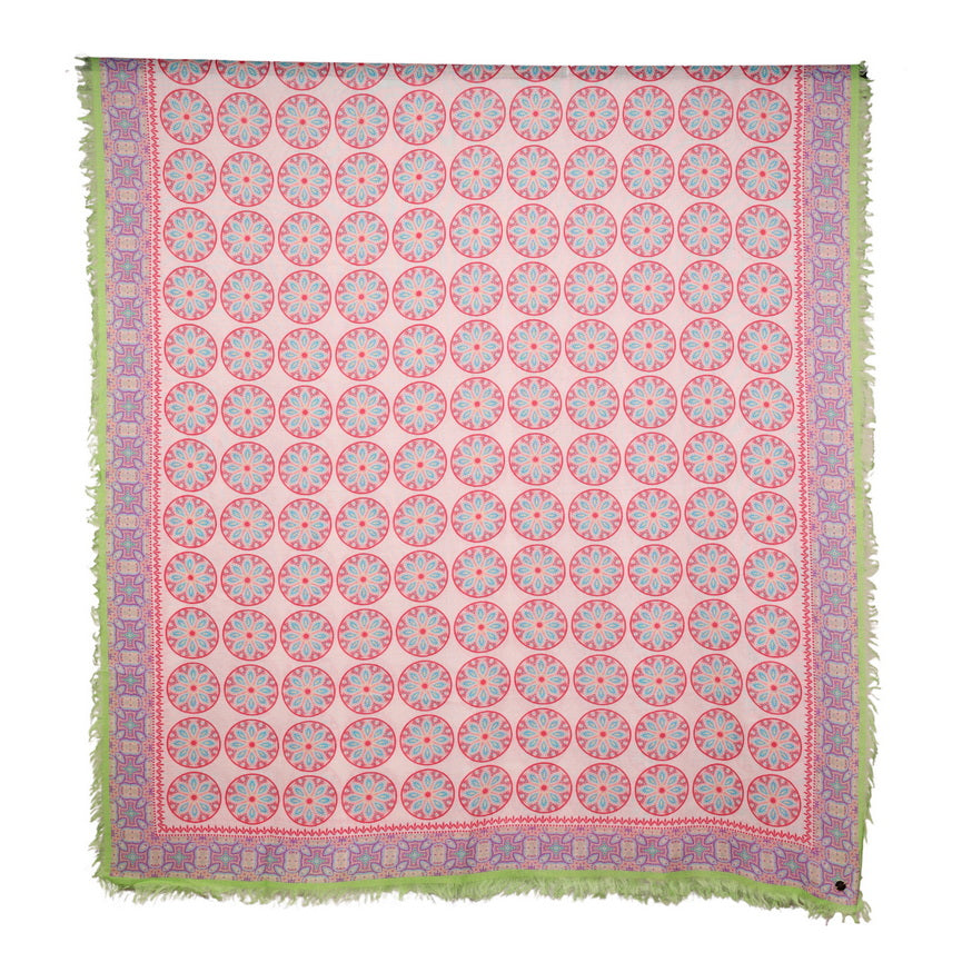Twill Pashmina Shawl - Circle Mandala