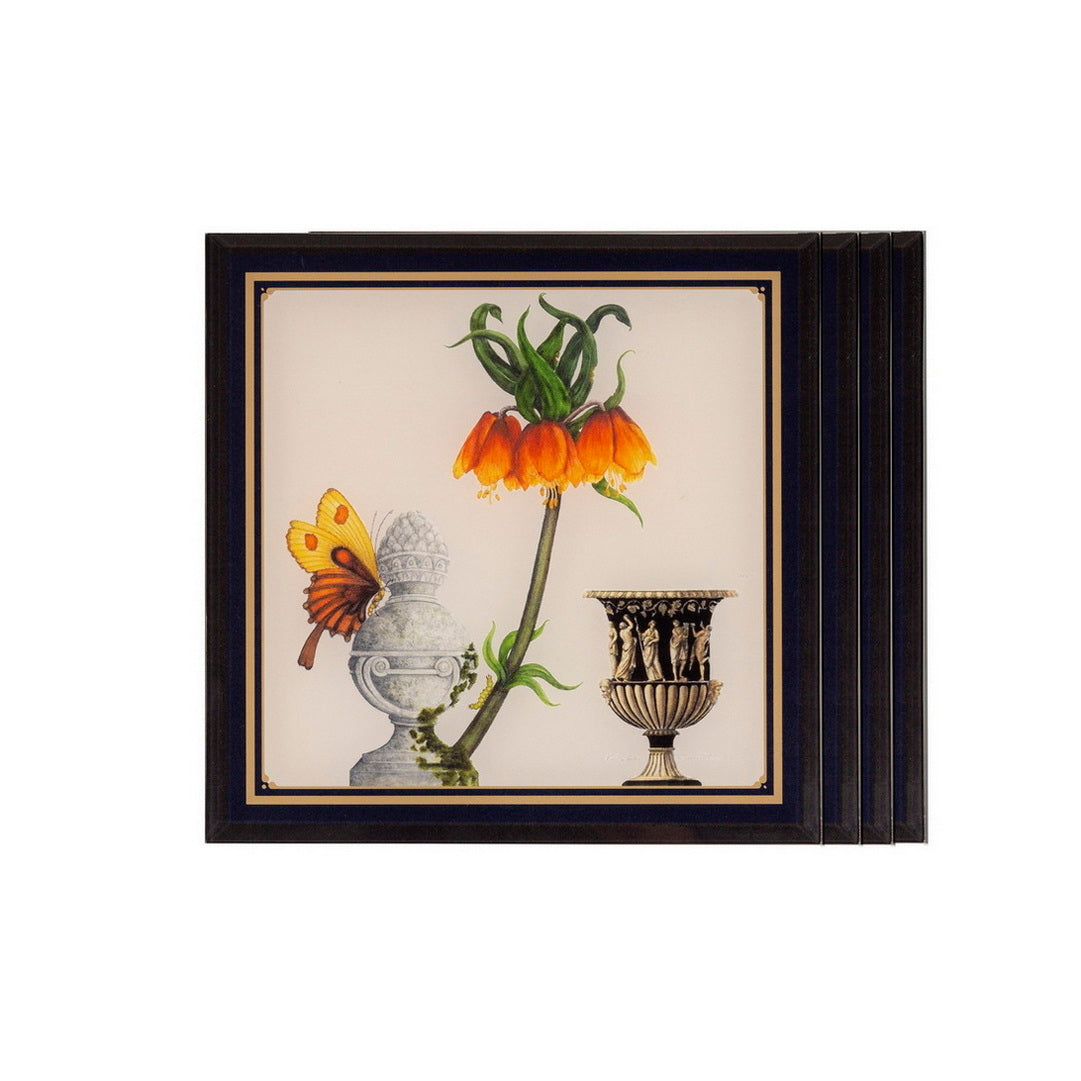 Coasters - Butterflies & Birds Meta (Set of 4)