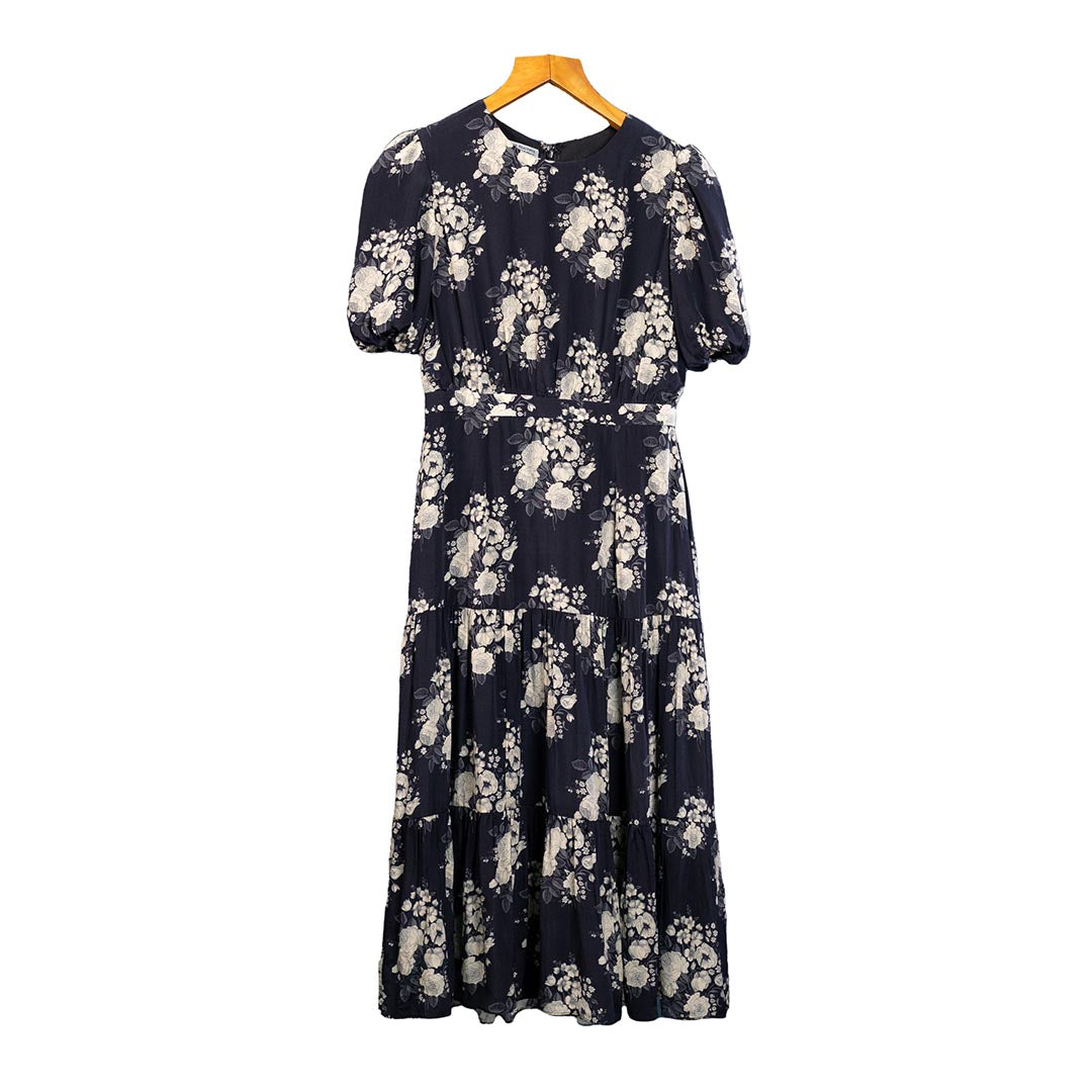 Flora & Fauna - Big Print Dress Black