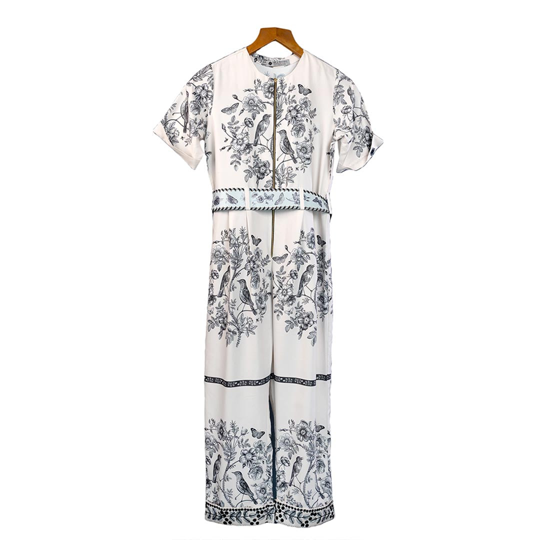 Flora & Fauna - Jumpsuit With Embelished Belt