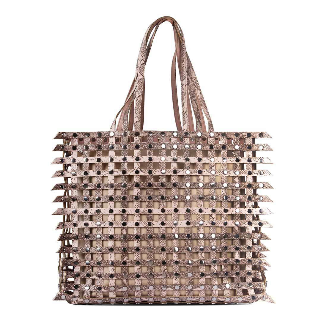 Rivet Reversible - Brown & Tan Large