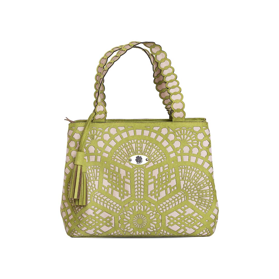 Paper Doily – Lime & Ivory