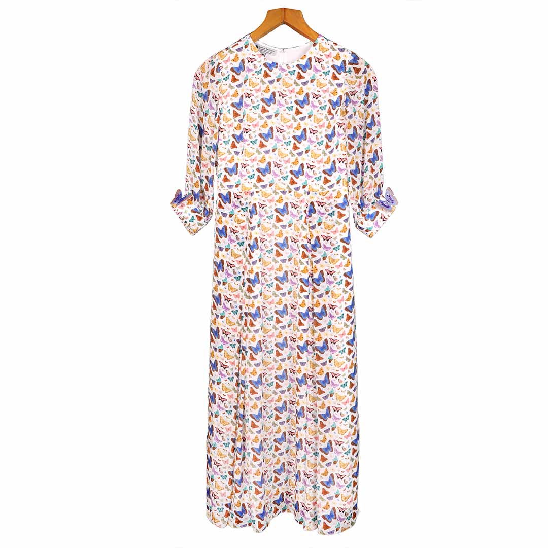 Butterflies & Birds - Garden Kurta Ivory Medium