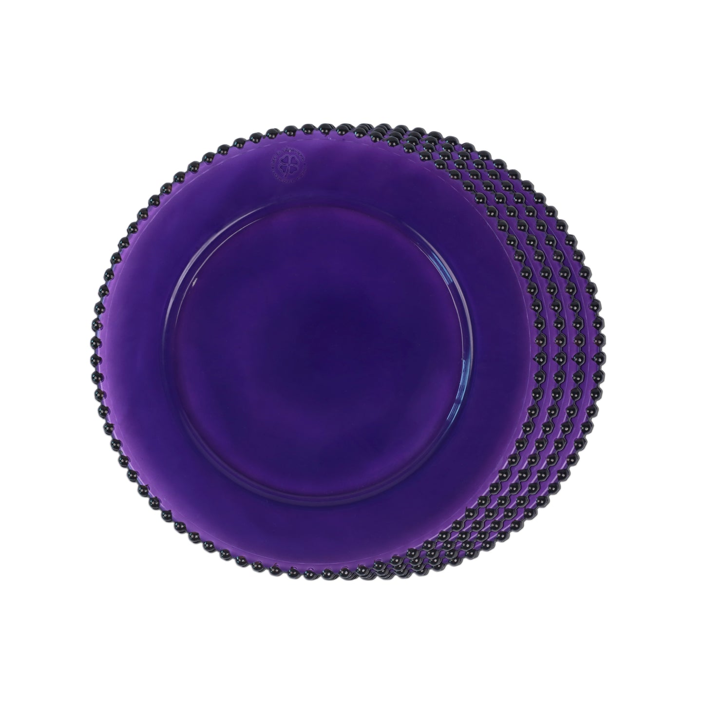 Dinner Plates - Dotted Purple (Set of 4)