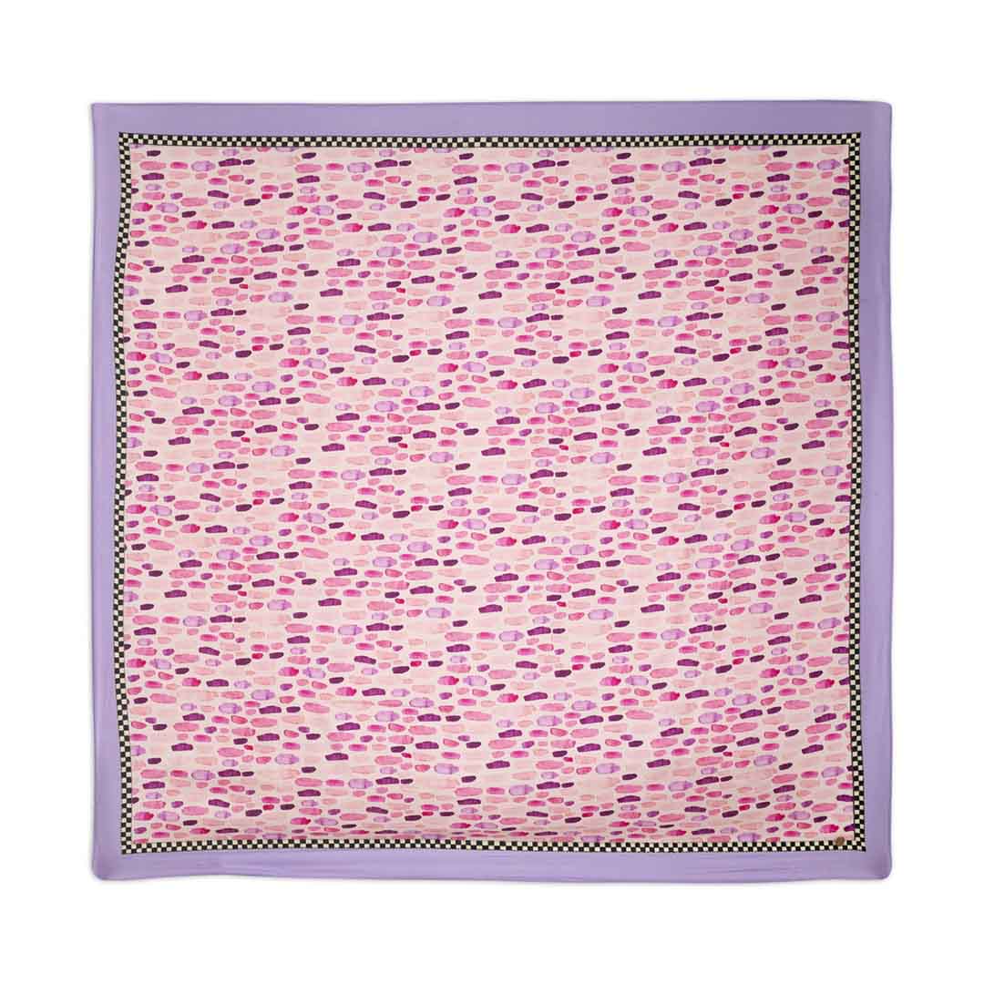 Silk Habutai - Blobs Pink