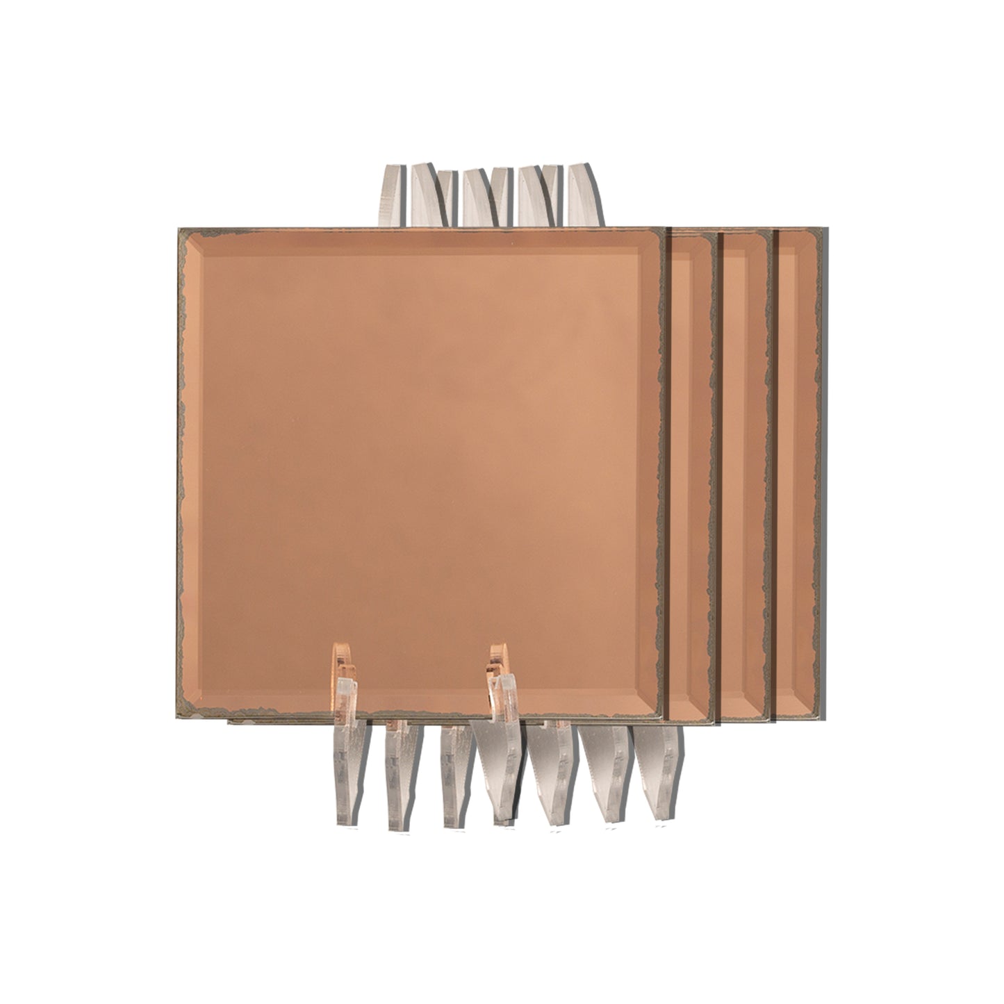 Coasters - Signature Rose Gold Square (Set of 4)