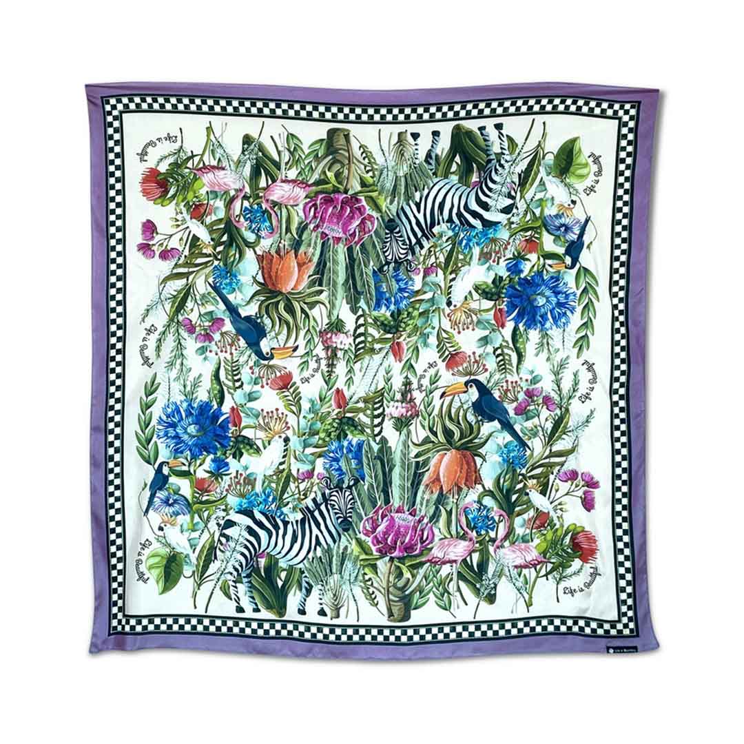 Silk Habutai - Jungle Blue